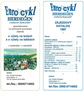 Cyklozájezdy 1997