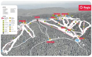 mapa lyžařské středisko Rogla lyžařský zájezd 2027